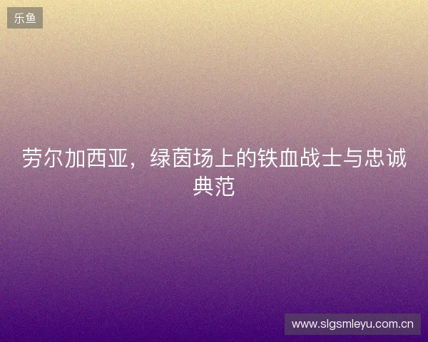 劳尔加西亚，绿茵场上的铁血战士与忠诚典范