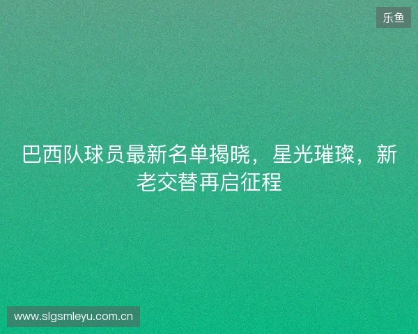 巴西队球员最新名单揭晓，星光璀璨，新老交替再启征程
